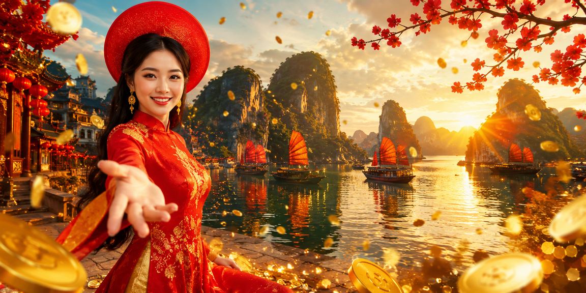 Khung cảnh vui chơi giải trí có trách nhiệm tại lễ hội Tết Việt Nam