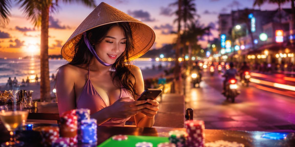Trò chơi bài và không khí giải trí truyền thống tại Phú Quốc với nón lá